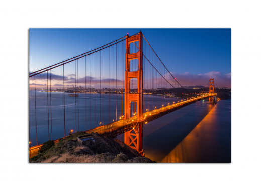 Фотокартина в интерьер Золотой мост